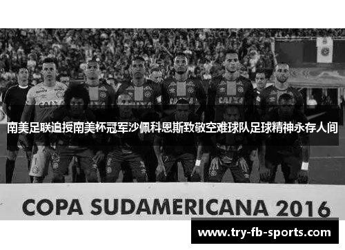 南美足联追授南美杯冠军沙佩科恩斯致敬空难球队足球精神永存人间
